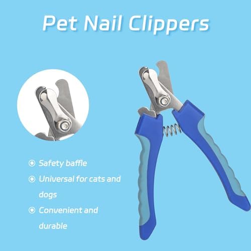 6-piece set of pet grooming scissors and nail clippers - Image 4