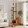 PEQULTI Floor to Ceiling Cat Tree, Height Adjustable 90.5-100.4'' by PEQULTI