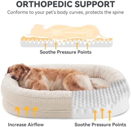 JOEJOY Orthopedic Dog Beds Large Sized Dog, XL Egg-Crate Memory Foam Pet Couch - Image 2
