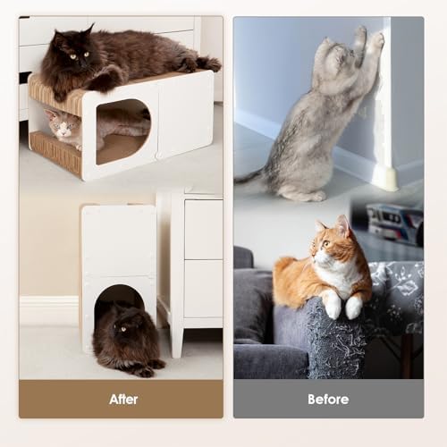 EHEYCIGA Cardboard Cat Scratcher House, 23-Inch Cat Scratch pad - Image 3