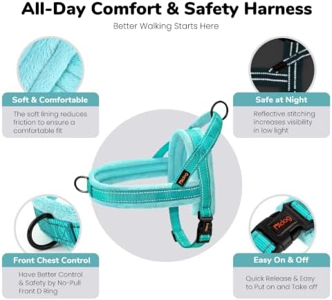 Didog No Pull Dog Harness for Medium Dogs, Soft Flannel Padded - Image 5