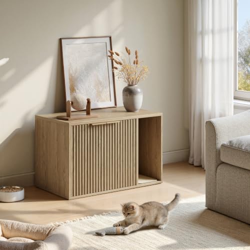 Evermagin 31.5" Cat Litter Box Enclosure Furniture - Image 4