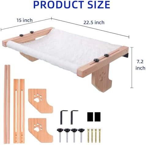 ESPETS Wooden Cat Window Hammock - Image 2