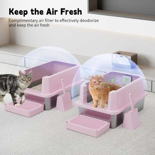 RIZZARI High-Sided Large Cat Litter Box: 2-Pack - Image 5