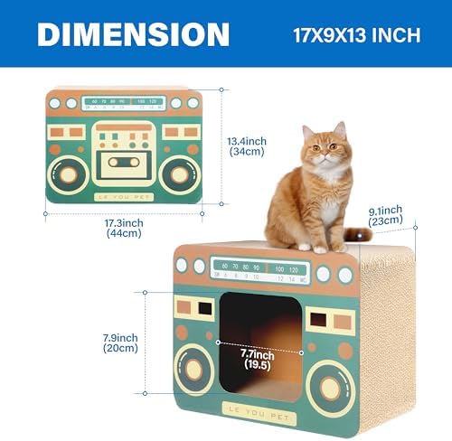 Radio Cat Scratcher Cardboard Lounge Bed - Image 3