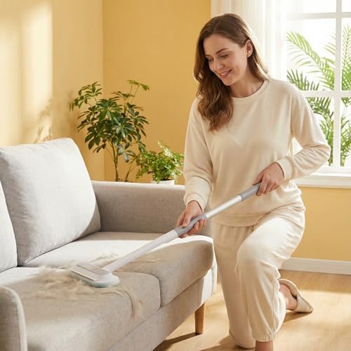 Pet Hair Remover-17.72 Inch Extended Handle-Reusable Dog/Cat Hair Brush-Gentle - Image 2