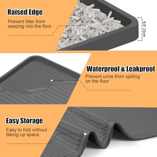 Silicone Cat Litter Mat 45" x 30" Cat Mat - Image 6