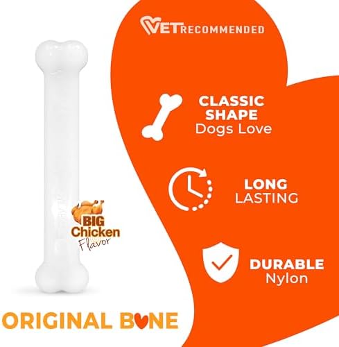 Nylabone Power Chew Classic Bone Chew Toy - Image 3