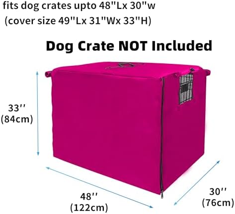 Dog Crate Cover 48 Inch Waterproof 600D Oxford - Image 2
