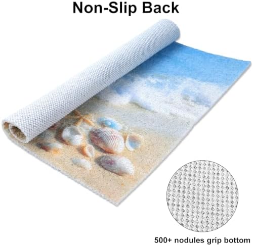 Square Shower Mat, Yonala 27 x 27 Inch Stylish Non Slip Shower Mats - Image 3