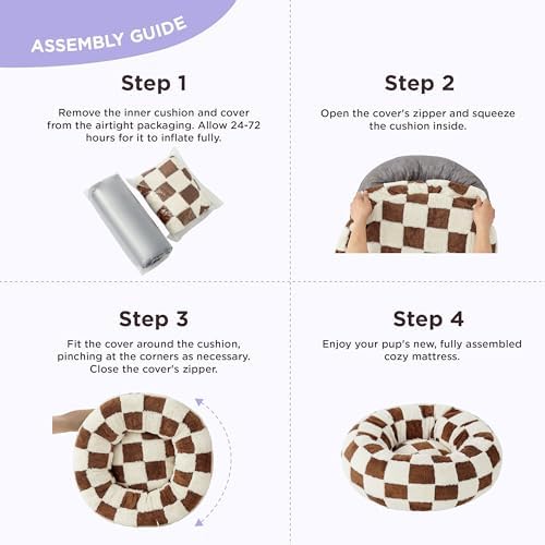 LE SURE Shown on TV Jacquard Donut Cute Cat Beds Indoor - Image 5