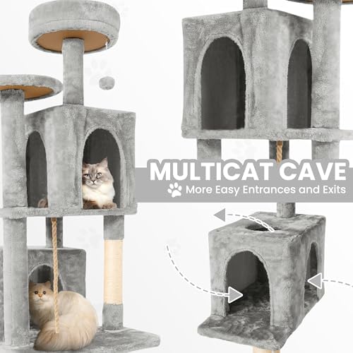 58.5inch Large Cat Tree Tower Condo - Image 2