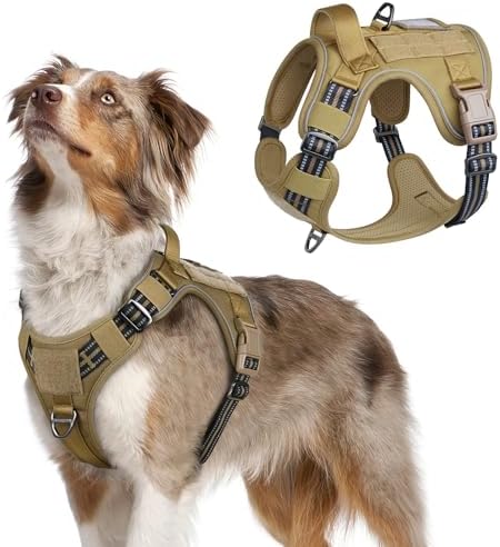rabbitgoo Tactical Dog Harness for Medium, No Pull Military Service Vest by rabbitgoo