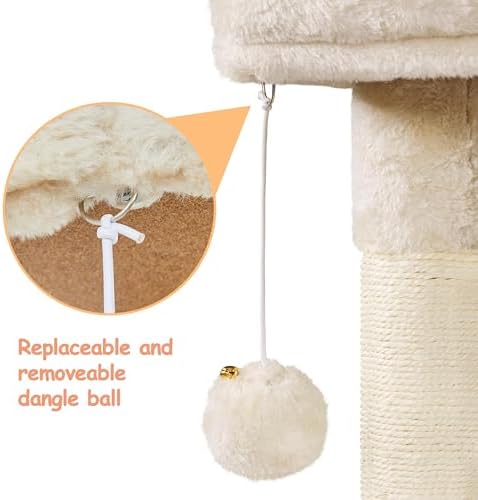 Topeakmart Multilevel Cat Tree Cat Scratching Posts Cat Houses and Condos - Image 5