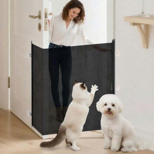 Retractable Dog Gate No Drill, 37 x 70 Inches by Unknown
