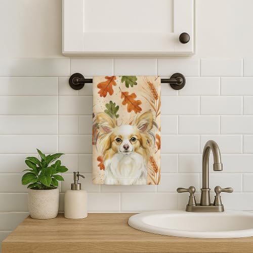 Caroline's Treasures Papillon Dogs Kitchen Towel 15x25 in - Image 2