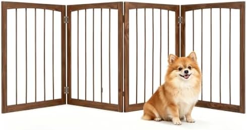 Giantex 4-Panel Freestanding Foldable Dog Gate by Giantex