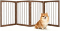 Giantex 4-Panel Freestanding Foldable Dog Gate by Giantex
