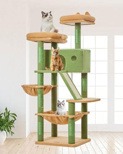 Taoqimiao Cactus Cat Tree, 58In Cat Tower by Taoqimiao