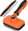 2PCS Self Cleaning Slicker Brush & Dog Comb by Unknown