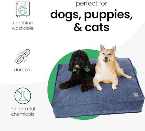 Molly Mutt Dark Blue Dog Bed Cover, Non-Toxic & 100% Cotton - Image 3