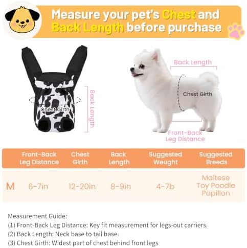 Inspack Dog Backpack Carrier/Cat Carrier, Adjustable Pet Front Carriers Travel - Image 2