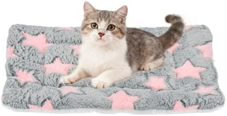 Dog Cat Bed Mat, Soft Coral Fleece Pet Cushion Pad by Unknown