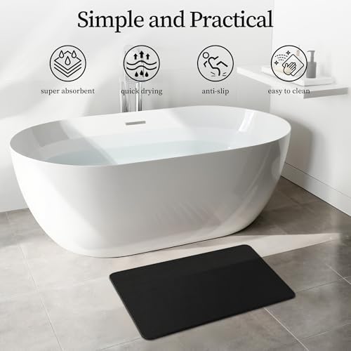 THMINS 2 Pack Stone Bath Mat - Image 3