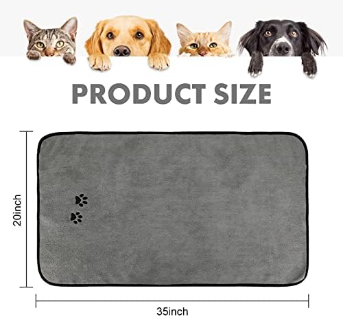 3Pieces Microfiber Pet Bath Towel Dog Towel.Dog Towel Soft Absorbent Drying - Image 2