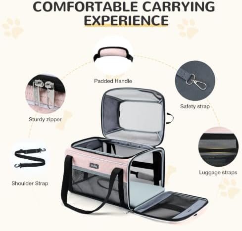 Lekereise Top-Expandable Pet Carrier 17x11x9.5 Inch Alaska Hawaiian Airline - Image 6