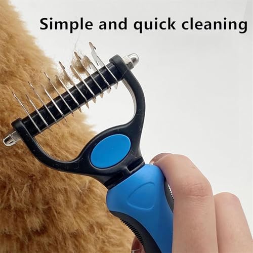 Pet Pro Grooming Tool, 2-in-1 Deshedding Dog Brush - Image 5
