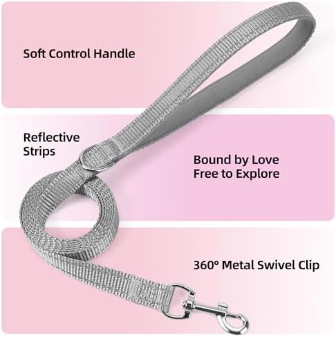 Solmoony Sparkly Medium Dog Harness and Leash Set, Step in Soft Light Puppy Vest - Image 3
