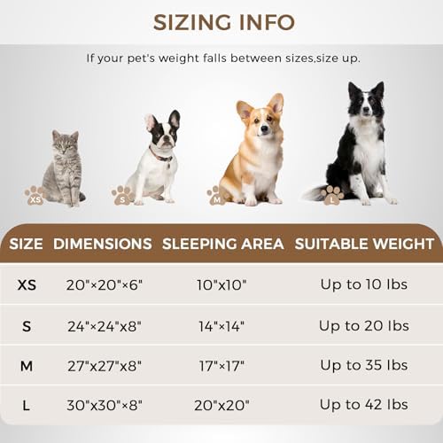 Calming Round Dog Bed with Anti-Slip Bottom, Medium Size Washable Anti-Anxiety - Image 4