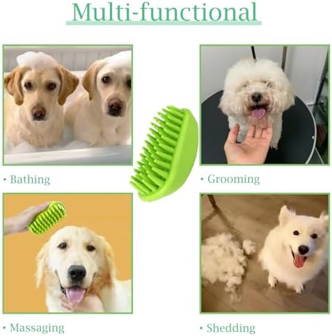 Dog Bath Brush Pet Silicone Shampoo Brush - Image 4