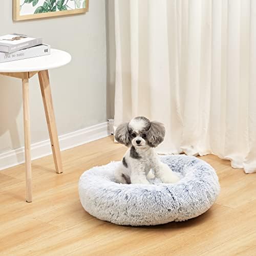 Bedfolks Calming Fluffy Donut Dog Bed - Image 2