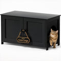 Extra Large Hidden Cat Litter Box Enclosure Furniture, Dog Proof Kitty Washroom by MZNZ