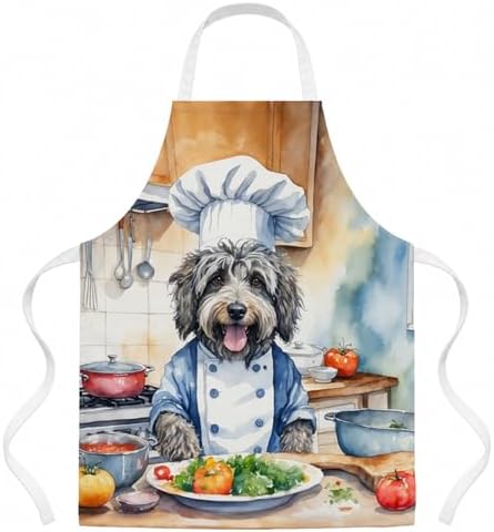 Caroline's Treasures Bergamasco Sheepdog The Chef Apron Cooking Kitchen Server by CarolinesTreasures
