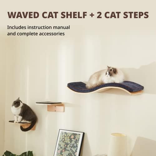 LIORCE Cat Wall Shelf with Two Steps - Image 5