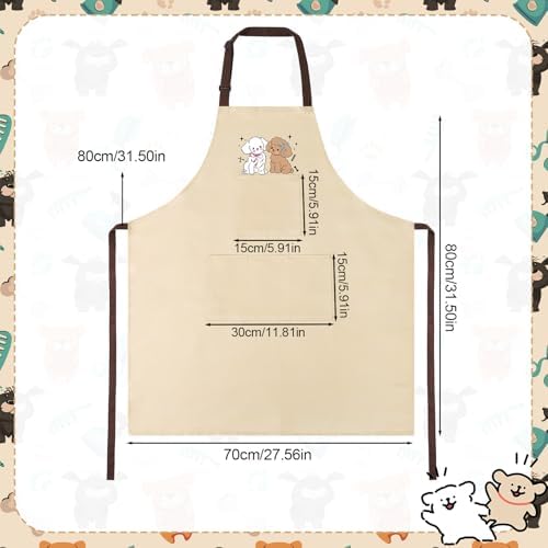 Dog Grooming Apron with 4 Pockets Grooming Apron - Image 2