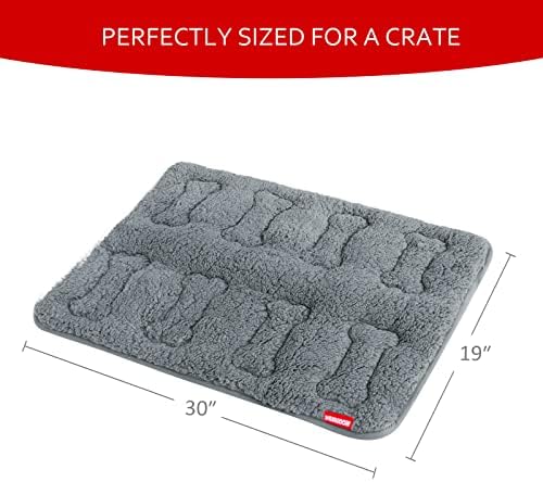 Dog Bed Crate Mat 2 Pack, Soft Plush Dog Bed Pad - Image 4