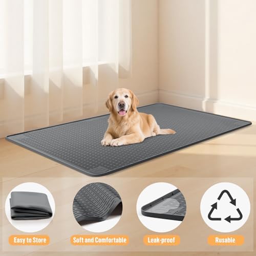 Silicone Dog Bed Mat 40"x 28" Crate Mat - Image 2
