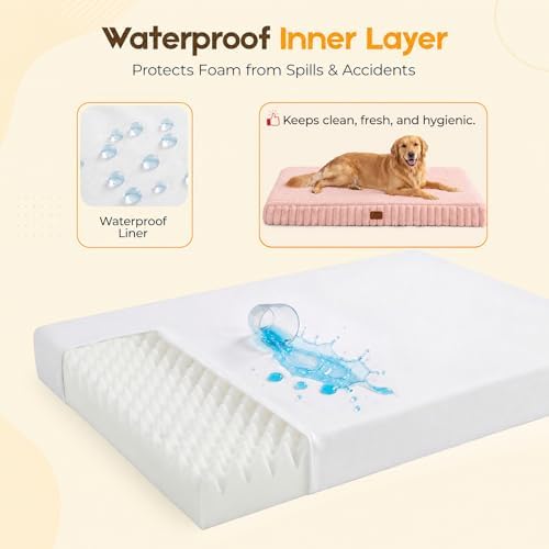 Orthopedic Dog Bed for XL Dog, Waterproof Washable Pet Bed for Crate - Image 5