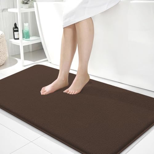 OLANLY Memory Foam Bathroom Runner Rugs 40x24, Absorbent Long Mat by OLANLY