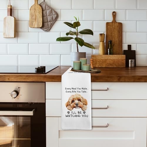 Funny Cavapoo Dog Kitchen Towels Accessories Ornament Decor, Cavapoo Dog Mom - Image 4