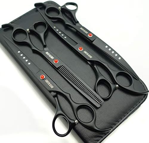 7.0in Professional Pet Grooming Scissors set, Straight & Thinning & Curved by Smithking