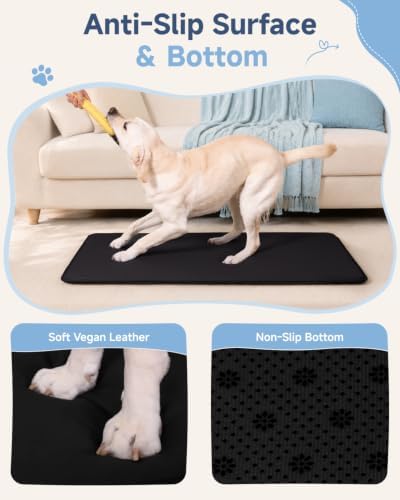 XL Large Dog Crate Pad Mat, Waterproof Wipeable Pad - Image 4