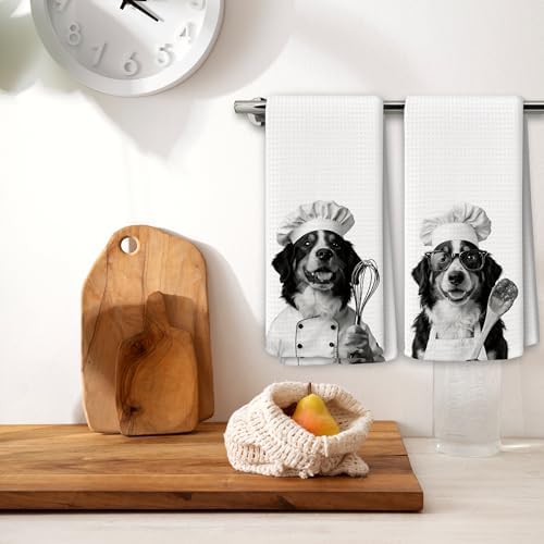 Dog Kitchen Towels Decor Set of 2 - Image 2