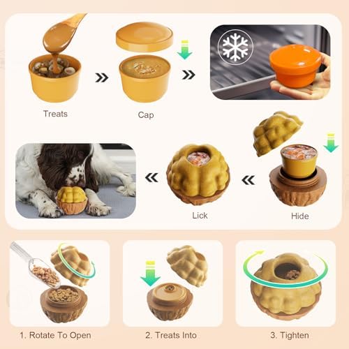 Dog Frozen Treats Toy, Cognitive Dogs Brain Stimulation Puzzle Toys - Image 6