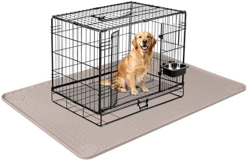 Silicone Dog Bed Mat 40"x 28" Crate Mat by Bartuke