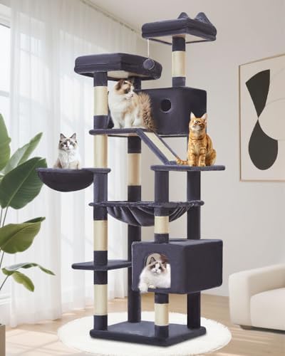 Taoqimiao Cat Tree, 71 in Extra Large Cat Tower by Taoqimiao